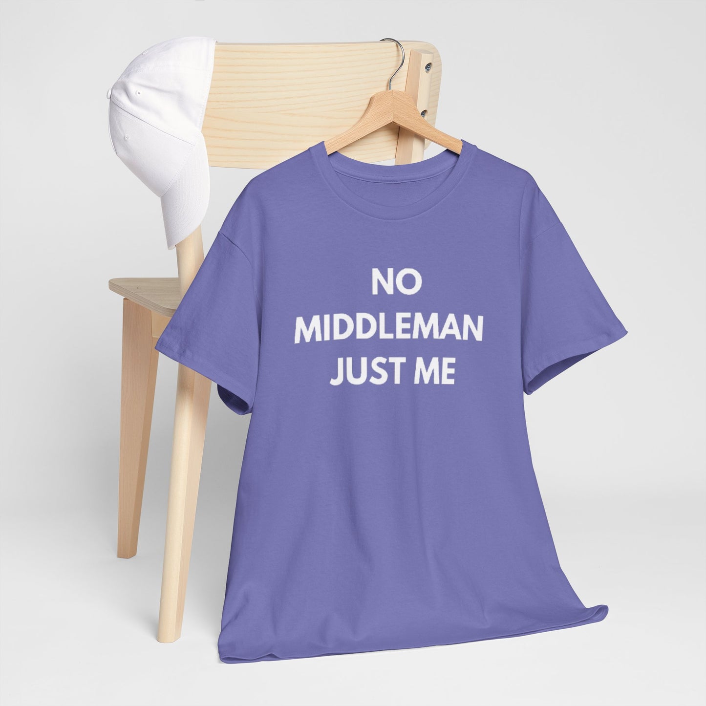 Unisex Tee - 'No Middleman Just Me' Statement Shirt, Casual Wear, Gift for Entrepreneurs, Summer Outfit, Everyday Style