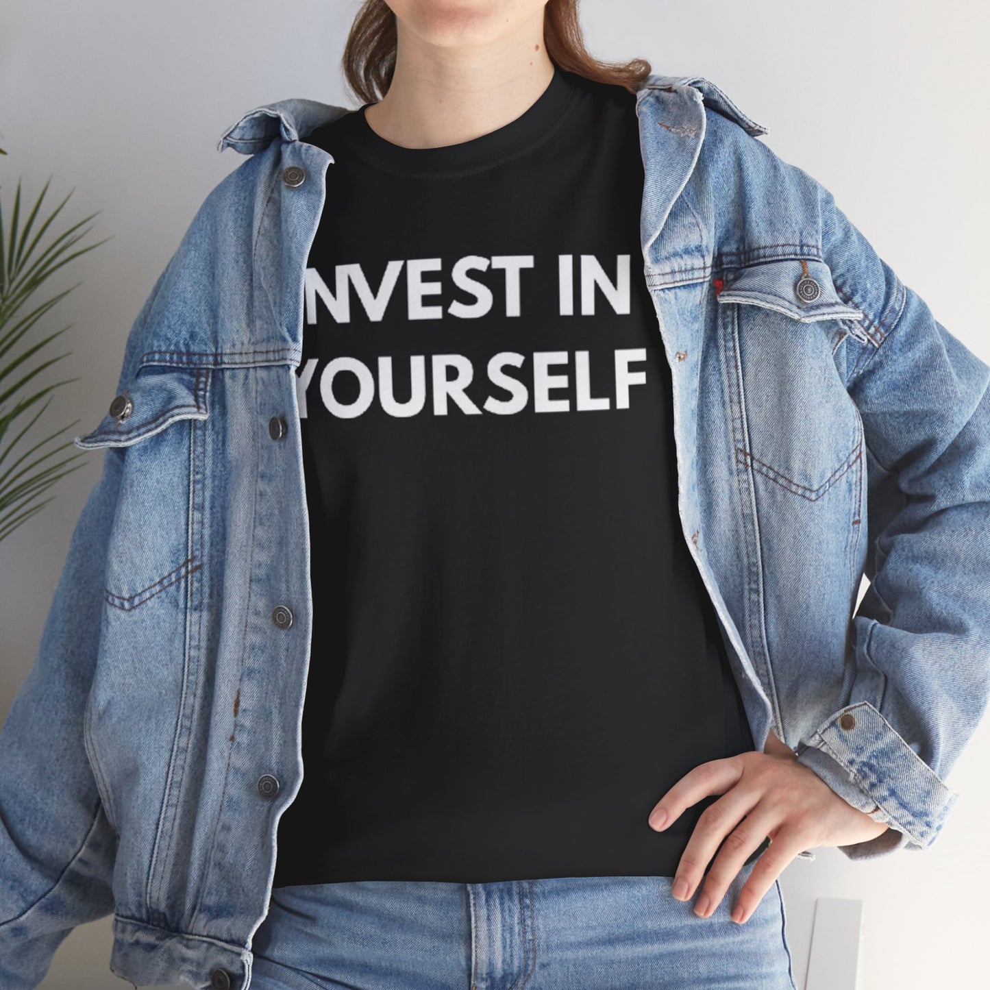 Empowering Message Tee - Invest in Yourself, Motivational Shirt, Unisex Cotton Tee, Gift for Entrepreneurs, Self-Care Apparel, Daily [...]