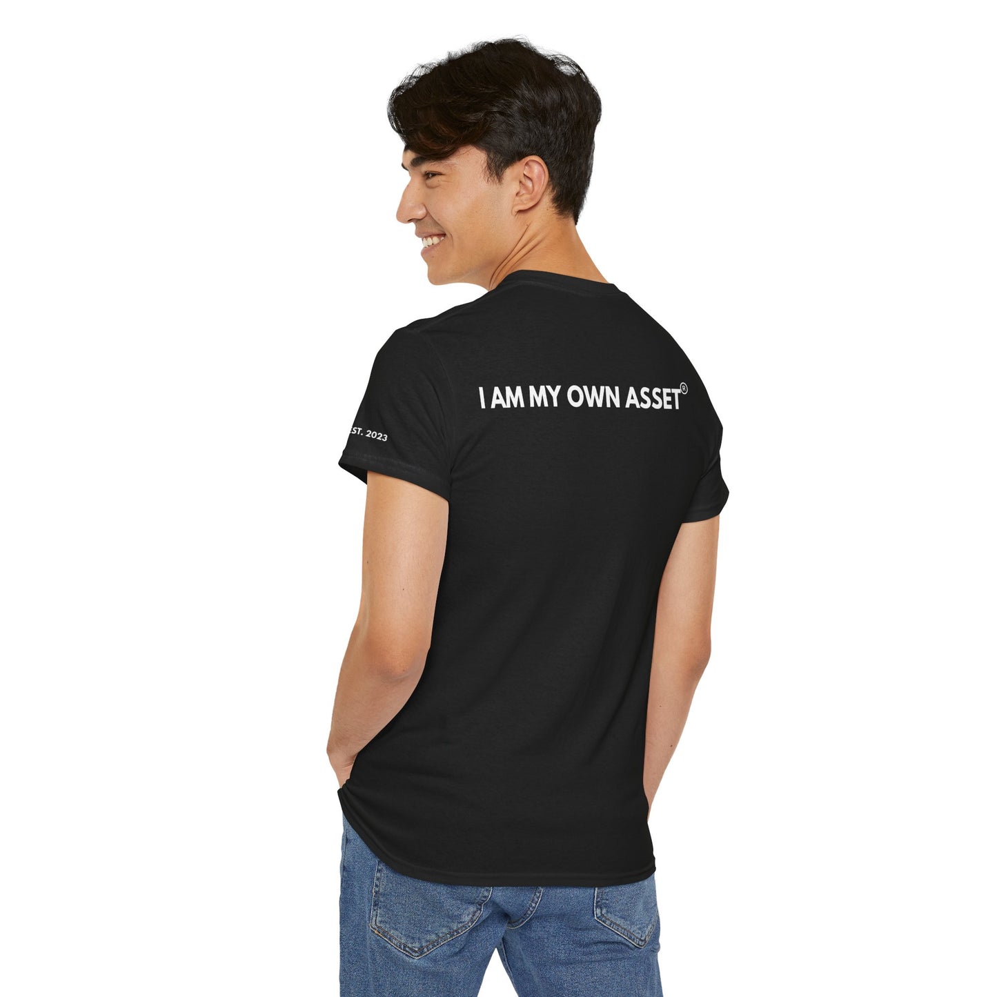 Empowering Statement Tee - I AM THE ASSET, Unisex Cotton Shirt for Motivation, Gift for Entrepreneurs, Casual Wear