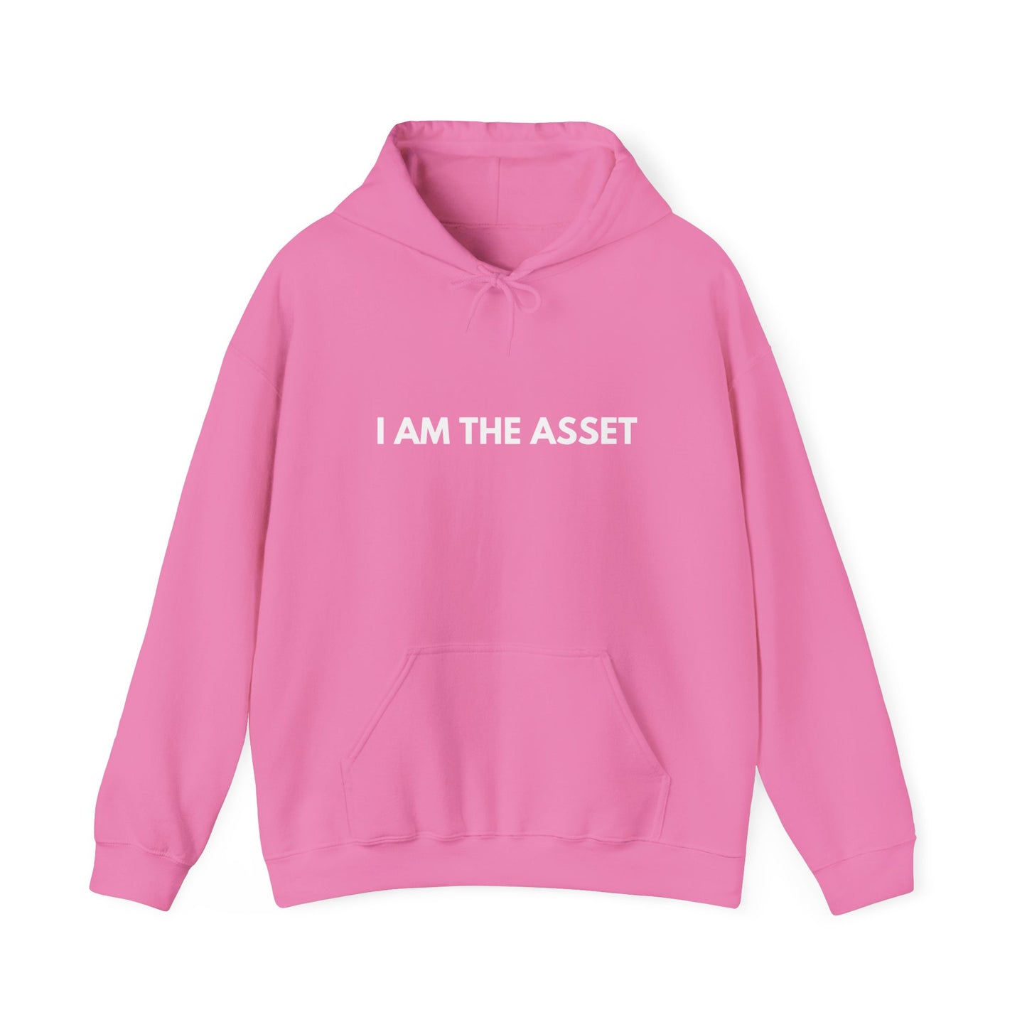 Unisex Heavy Blend Hoodie - "I AM THE ASSET" Cool Casual Sweatshirt, Gift for Entrepreneurs, Cozy Lounge Wear, Motivational Apparel, [...]