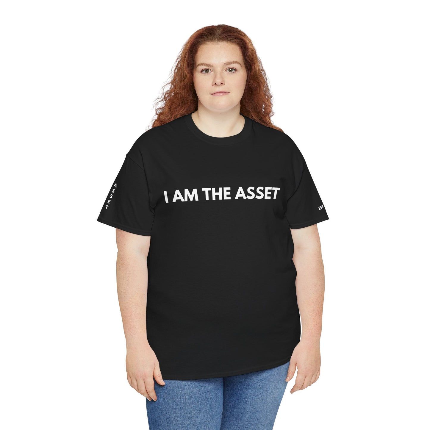 Empowering Statement Tee - I AM THE ASSET, Unisex Cotton Shirt for Motivation, Gift for Entrepreneurs, Casual Wear
