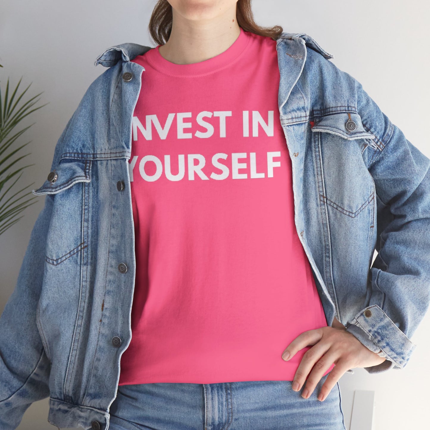 Empowering Message Tee - Invest in Yourself, Motivational Shirt, Unisex Cotton Tee, Gift for Entrepreneurs, Self-Care Apparel, Daily [...]