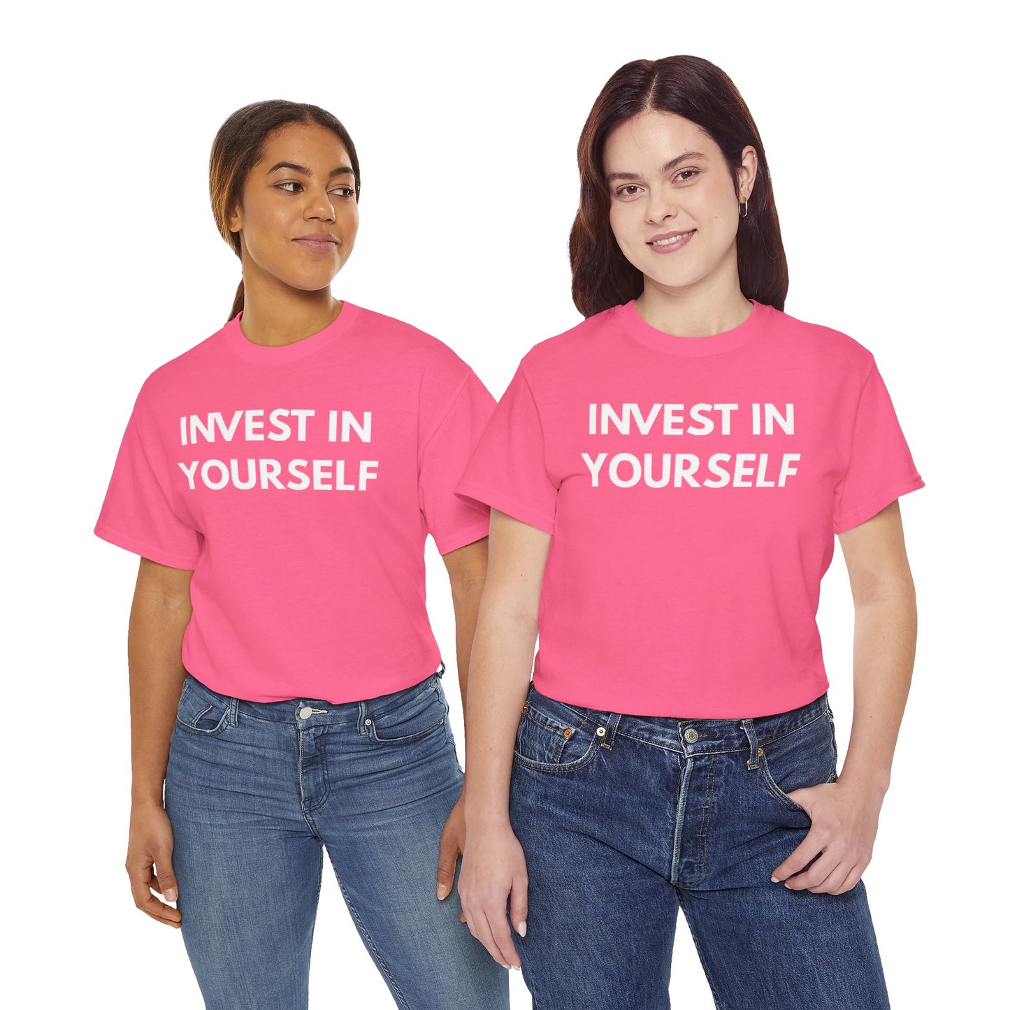 Empowering Message Tee - Invest in Yourself, Motivational Shirt, Unisex Cotton Tee, Gift for Entrepreneurs, Self-Care Apparel, Daily [...]