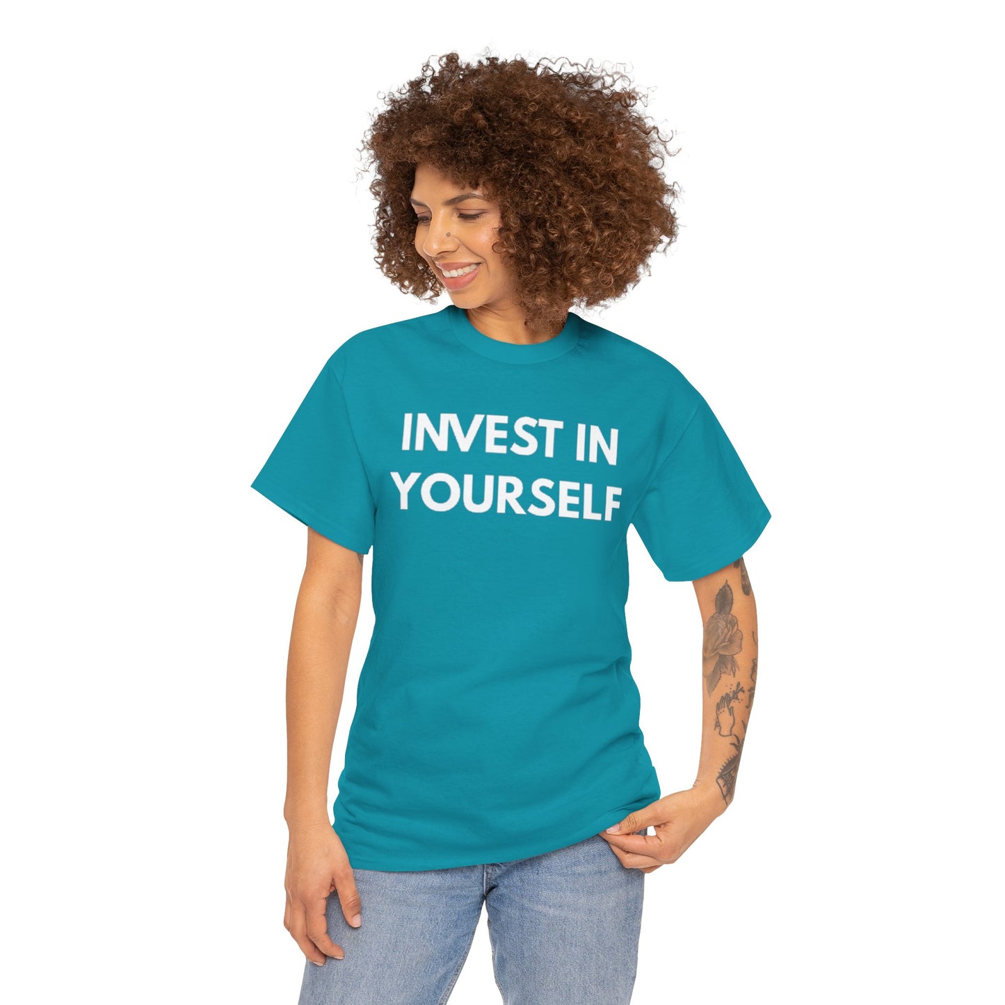 Empowering Message Tee - Invest in Yourself, Motivational Shirt, Unisex Cotton Tee, Gift for Entrepreneurs, Self-Care Apparel, Daily [...]