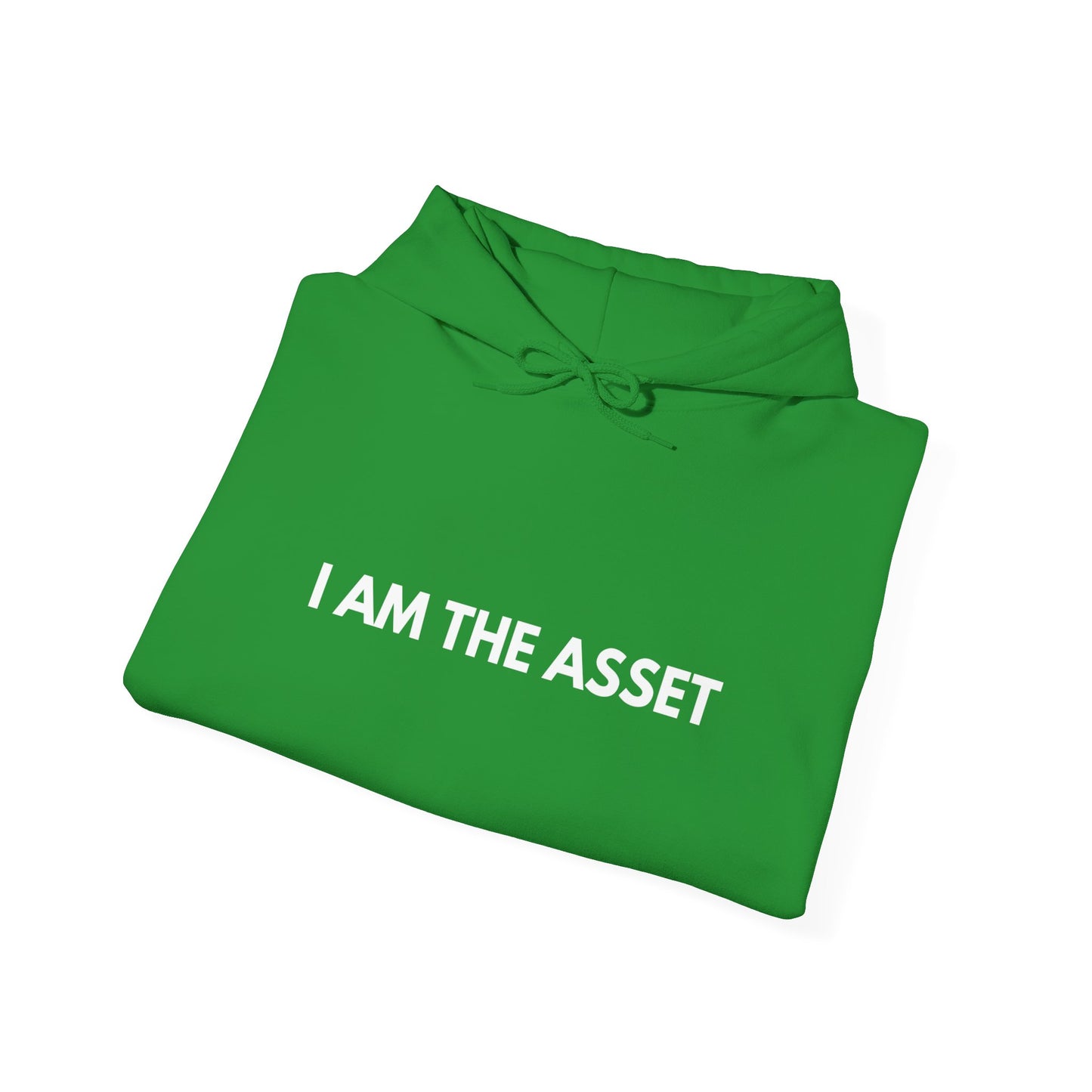 Unisex Heavy Blend Hoodie - "I AM THE ASSET" Cool Casual Sweatshirt, Gift for Entrepreneurs, Cozy Lounge Wear, Motivational Apparel, [...]