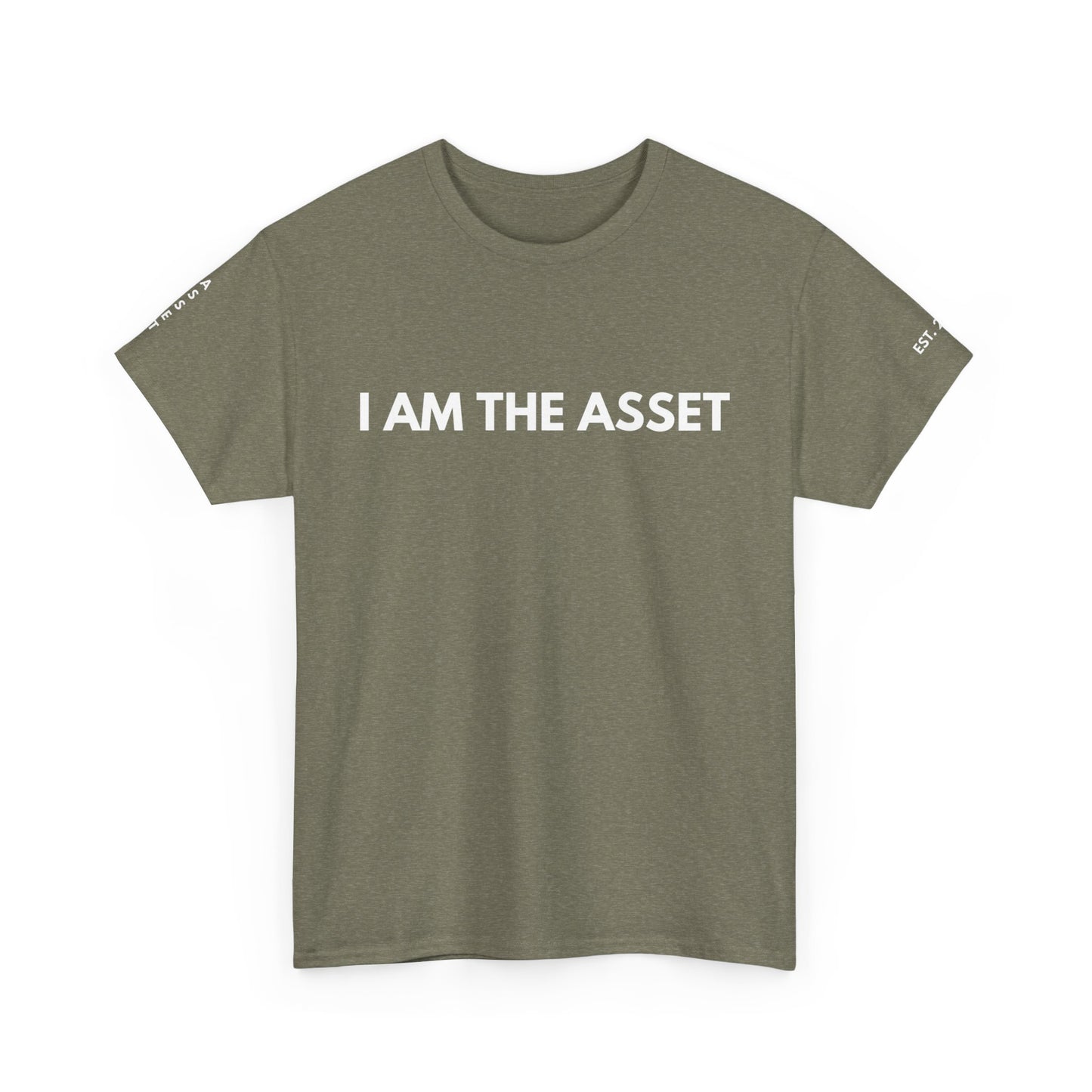 Empowering Statement Tee - I AM THE ASSET, Unisex Cotton Shirt for Motivation, Gift for Entrepreneurs, Casual Wear