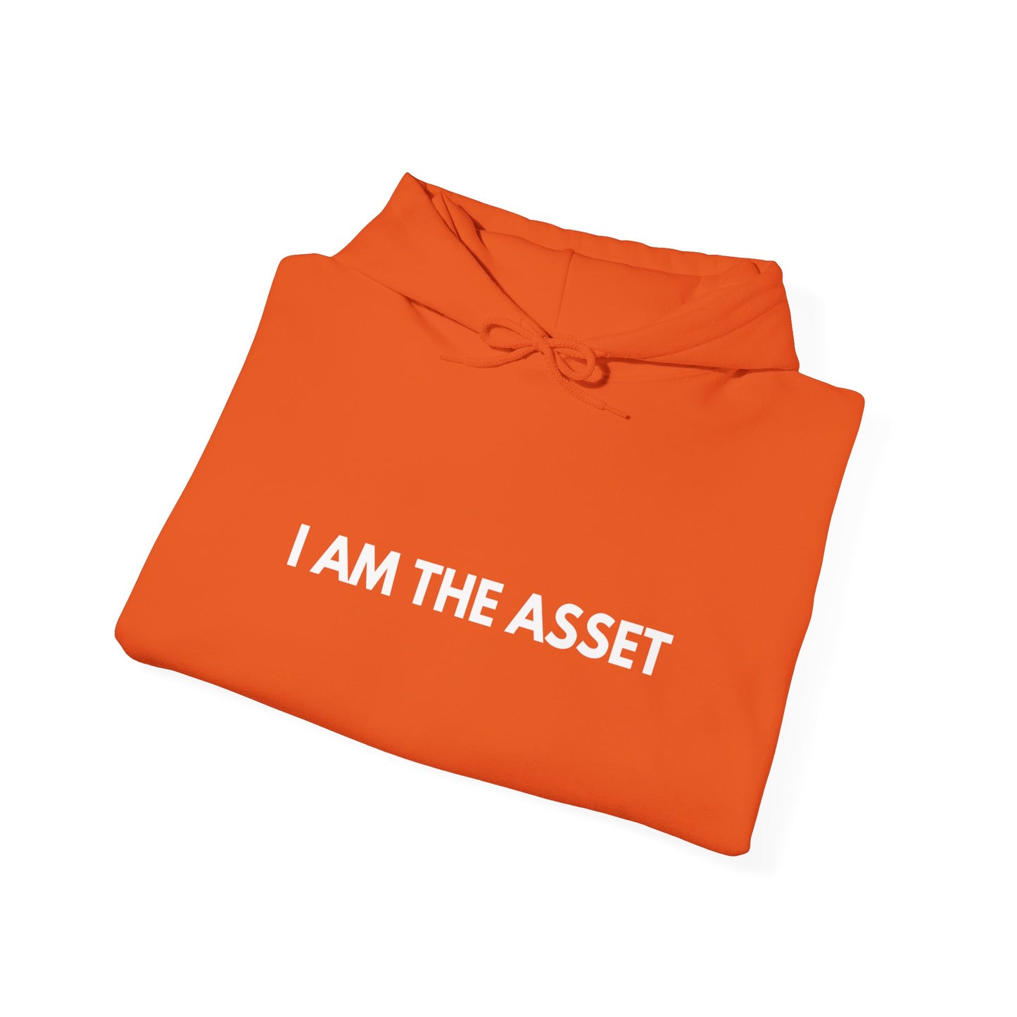 Unisex Heavy Blend Hoodie - "I AM THE ASSET" Cool Casual Sweatshirt, Gift for Entrepreneurs, Cozy Lounge Wear, Motivational Apparel, [...]
