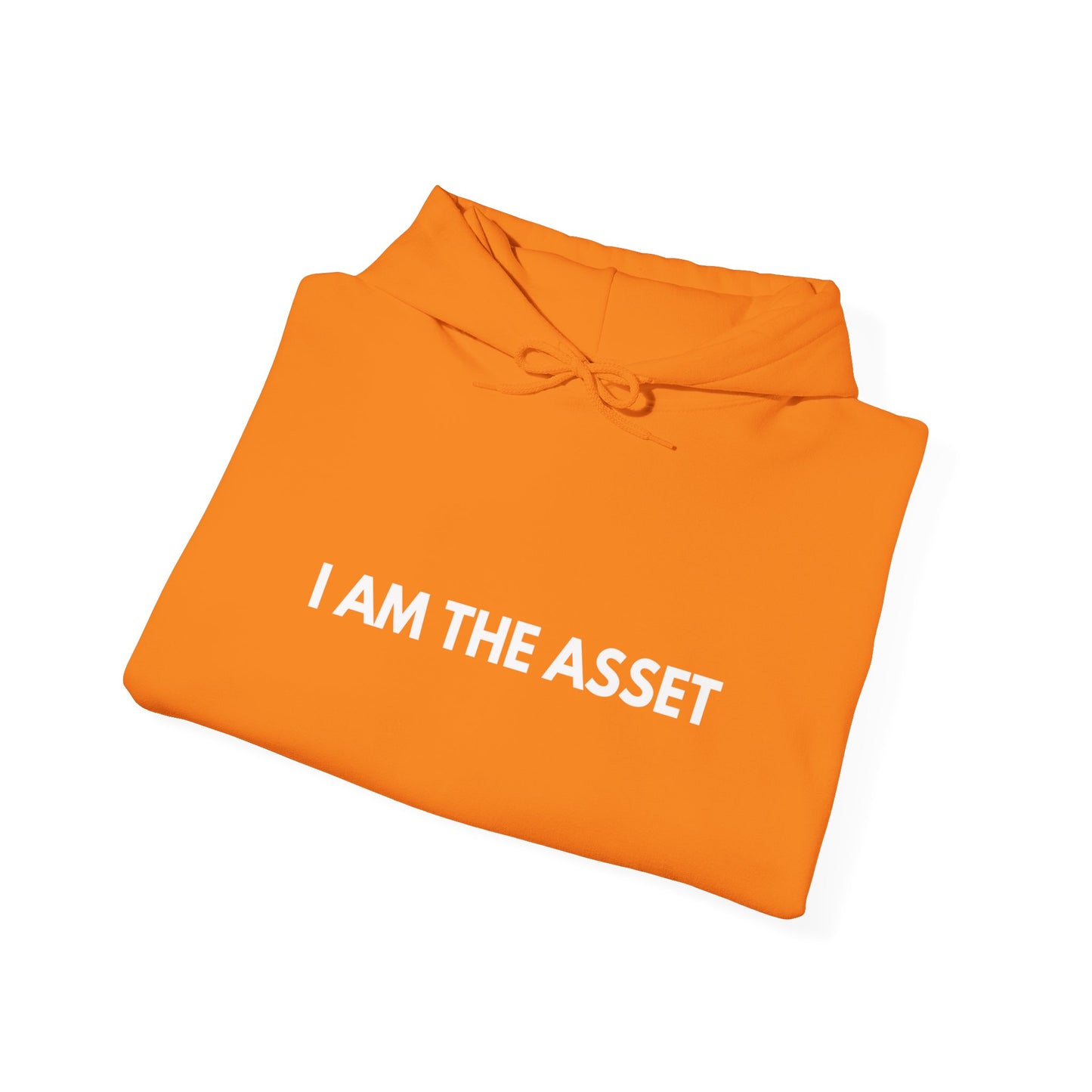 Unisex Heavy Blend Hoodie - "I AM THE ASSET" Cool Casual Sweatshirt, Gift for Entrepreneurs, Cozy Lounge Wear, Motivational Apparel, [...]