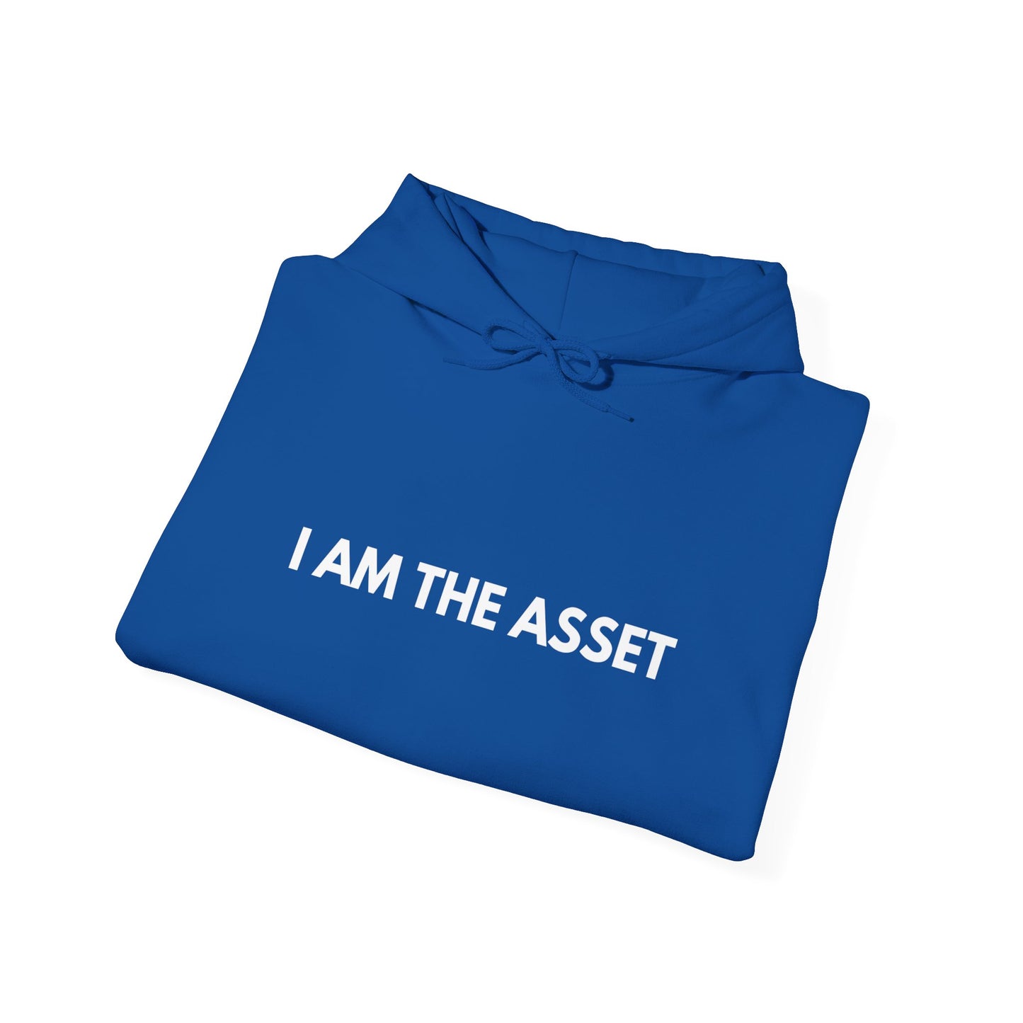 Unisex Heavy Blend Hoodie - "I AM THE ASSET" Cool Casual Sweatshirt, Gift for Entrepreneurs, Cozy Lounge Wear, Motivational Apparel, [...]