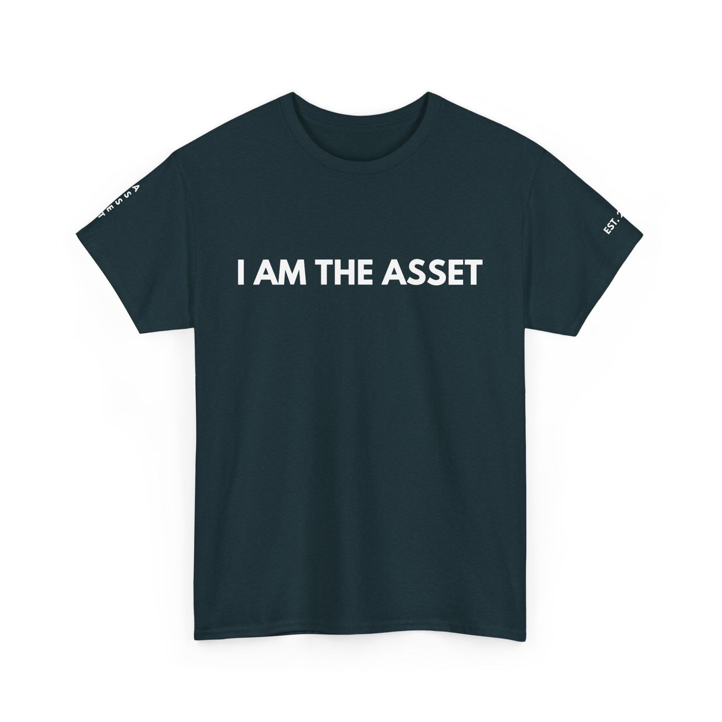 Empowering Statement Tee - I AM THE ASSET, Unisex Cotton Shirt for Motivation, Gift for Entrepreneurs, Casual Wear