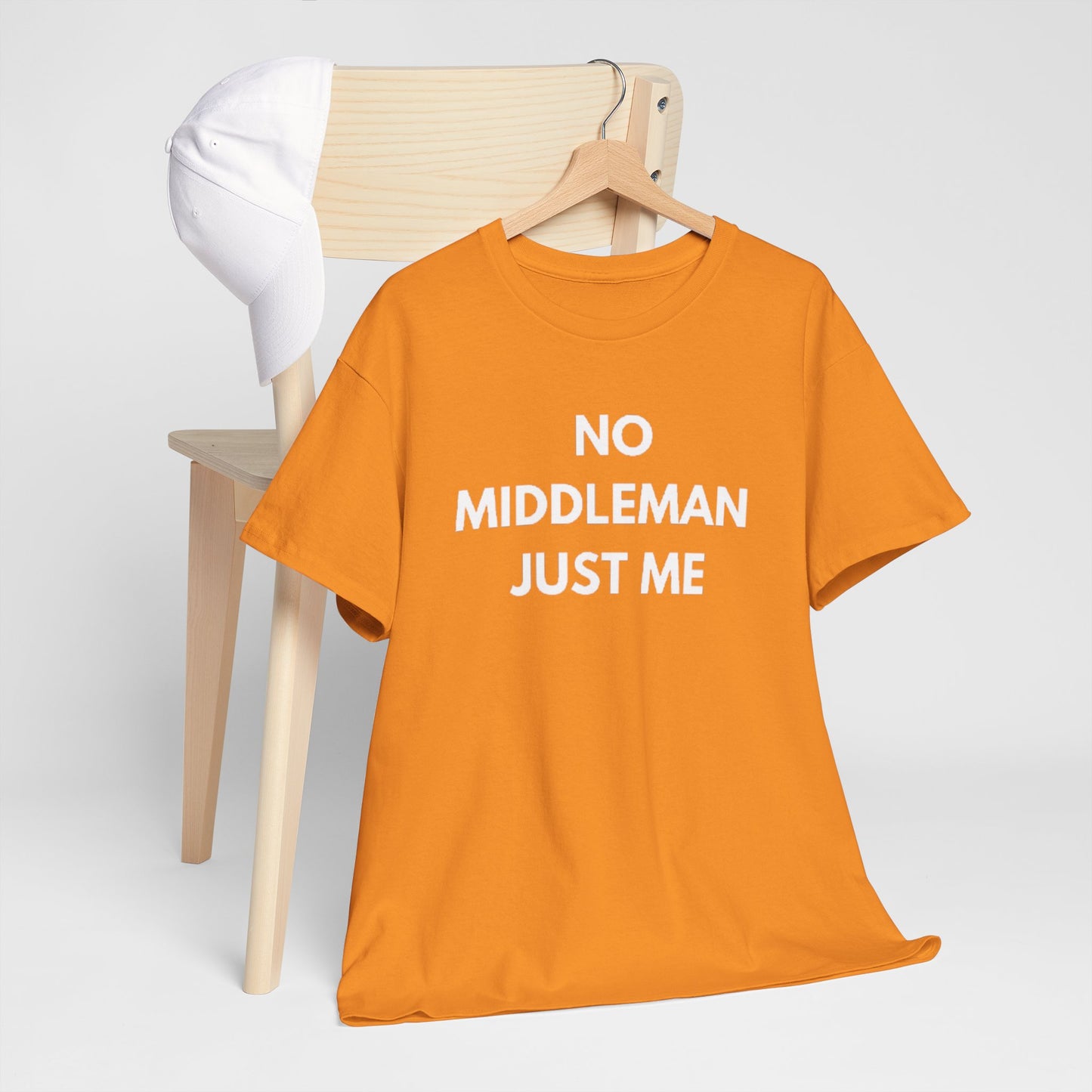 Unisex Tee - 'No Middleman Just Me' Statement Shirt, Casual Wear, Gift for Entrepreneurs, Summer Outfit, Everyday Style