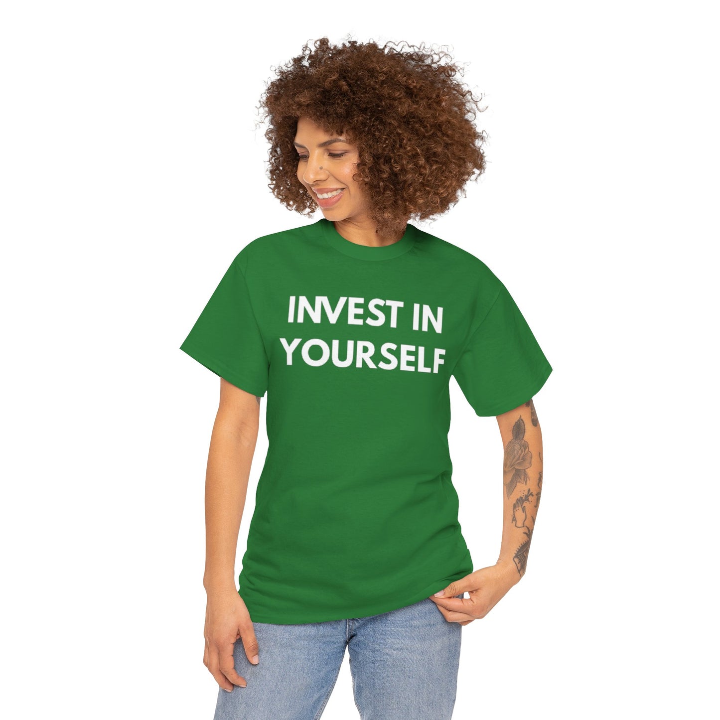 Empowering Message Tee - Invest in Yourself, Motivational Shirt, Unisex Cotton Tee, Gift for Entrepreneurs, Self-Care Apparel, Daily [...]