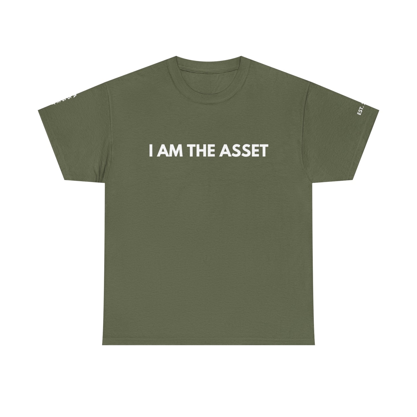 Empowering Statement Tee - I AM THE ASSET, Unisex Cotton Shirt for Motivation, Gift for Entrepreneurs, Casual Wear