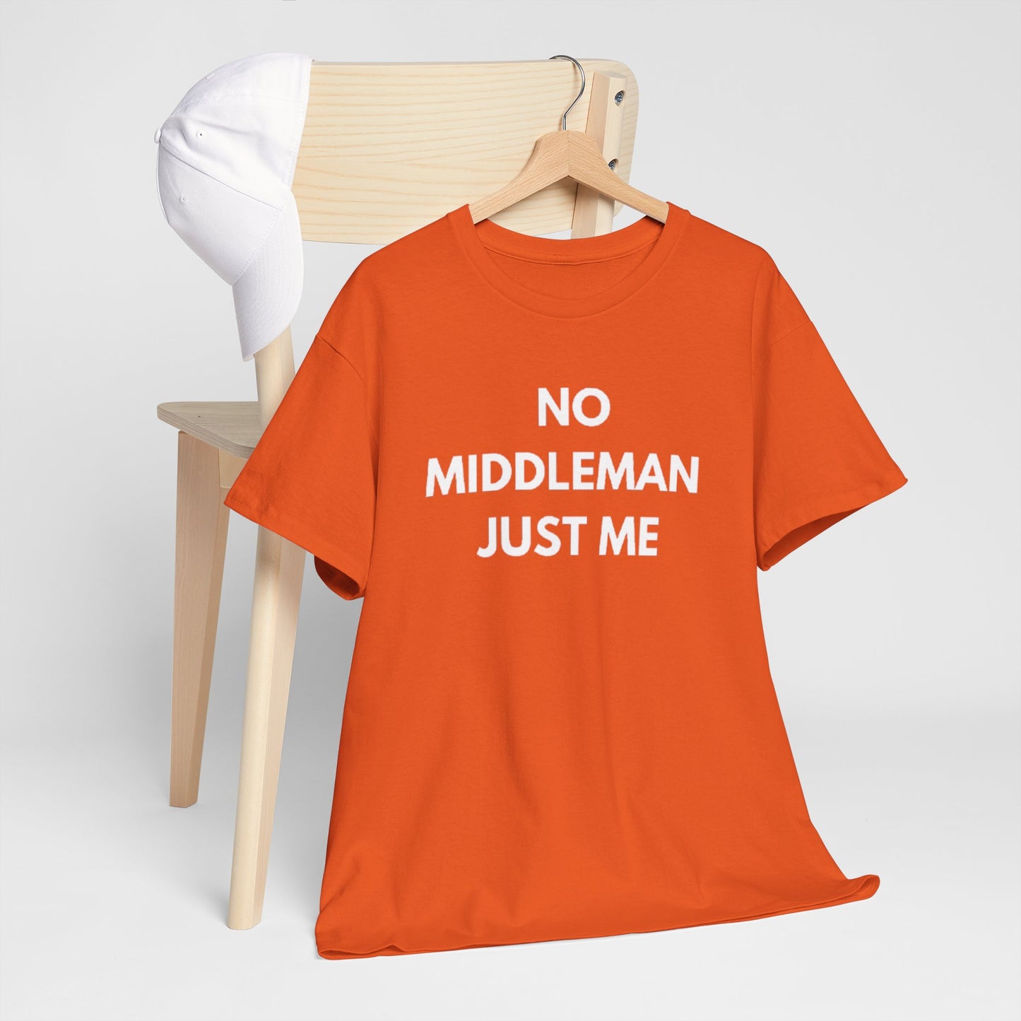 Unisex Tee - 'No Middleman Just Me' Statement Shirt, Casual Wear, Gift for Entrepreneurs, Summer Outfit, Everyday Style