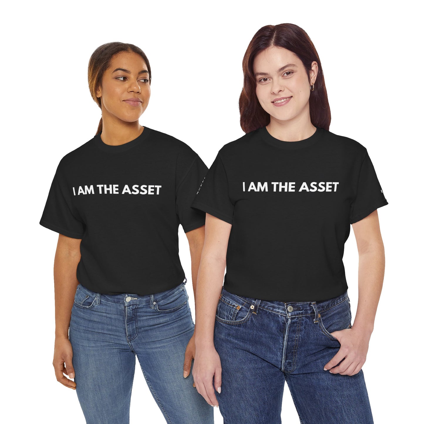 Empowering Statement Tee - I AM THE ASSET, Unisex Cotton Shirt for Motivation, Gift for Entrepreneurs, Casual Wear