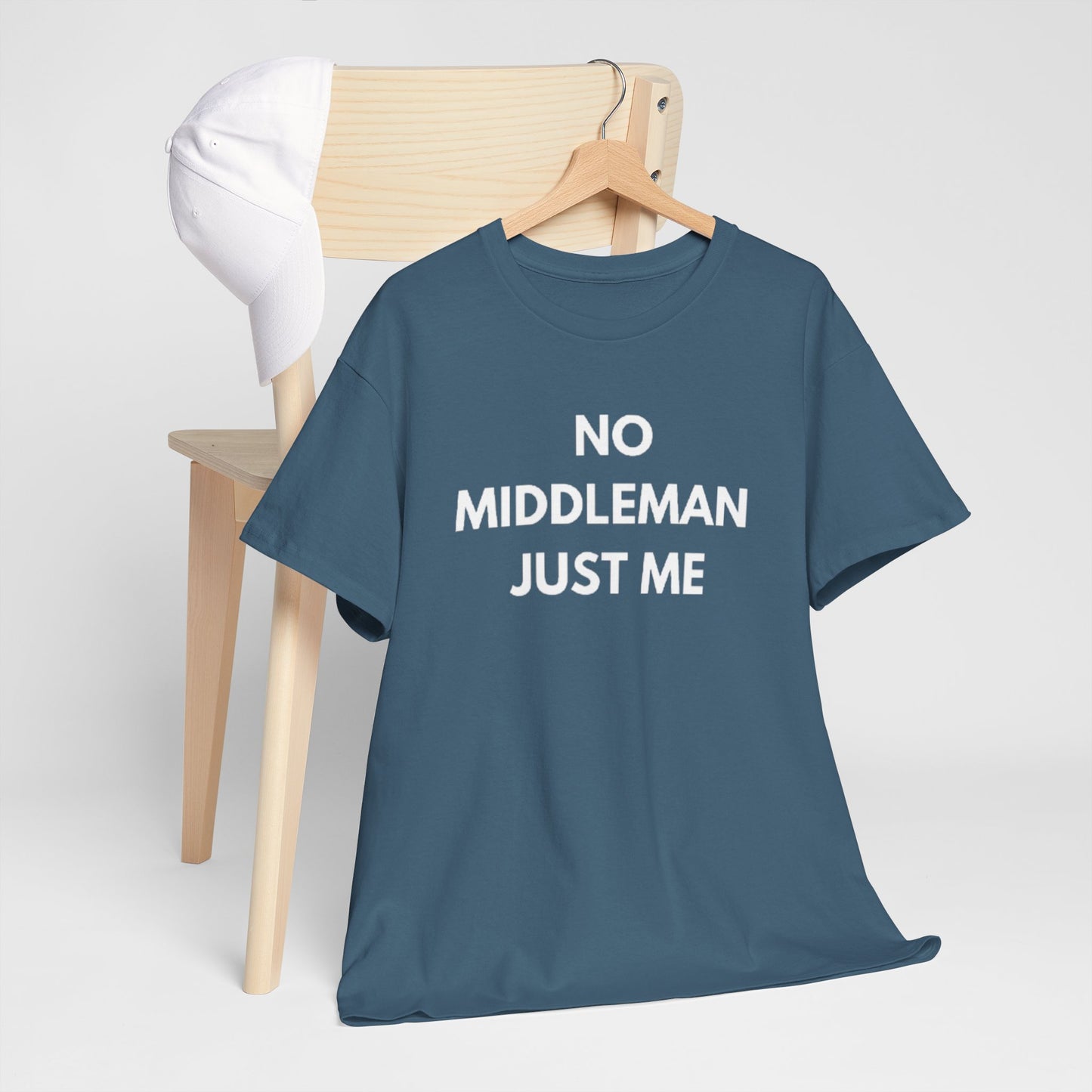 Unisex Tee - 'No Middleman Just Me' Statement Shirt, Casual Wear, Gift for Entrepreneurs, Summer Outfit, Everyday Style