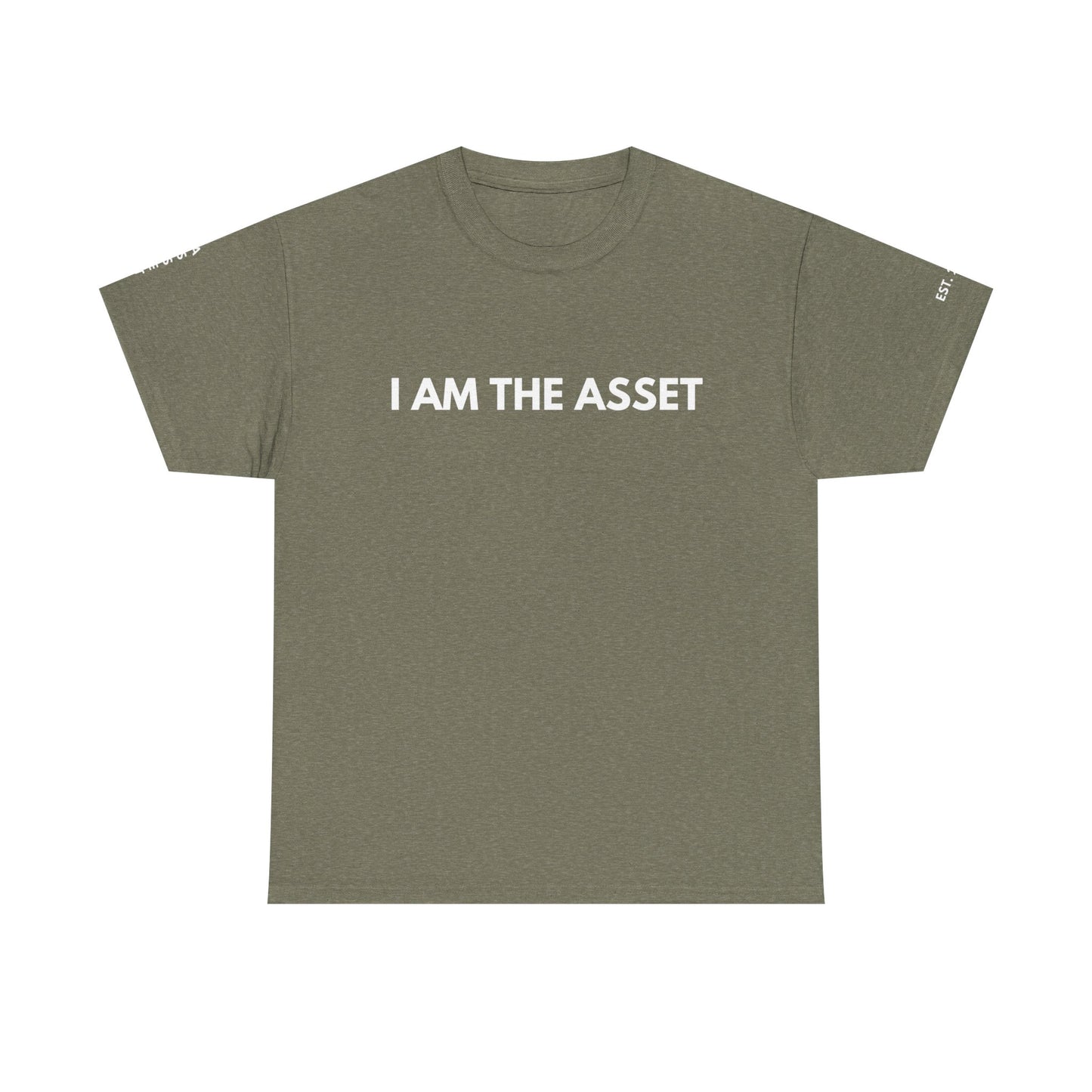 Empowering Statement Tee - I AM THE ASSET, Unisex Cotton Shirt for Motivation, Gift for Entrepreneurs, Casual Wear