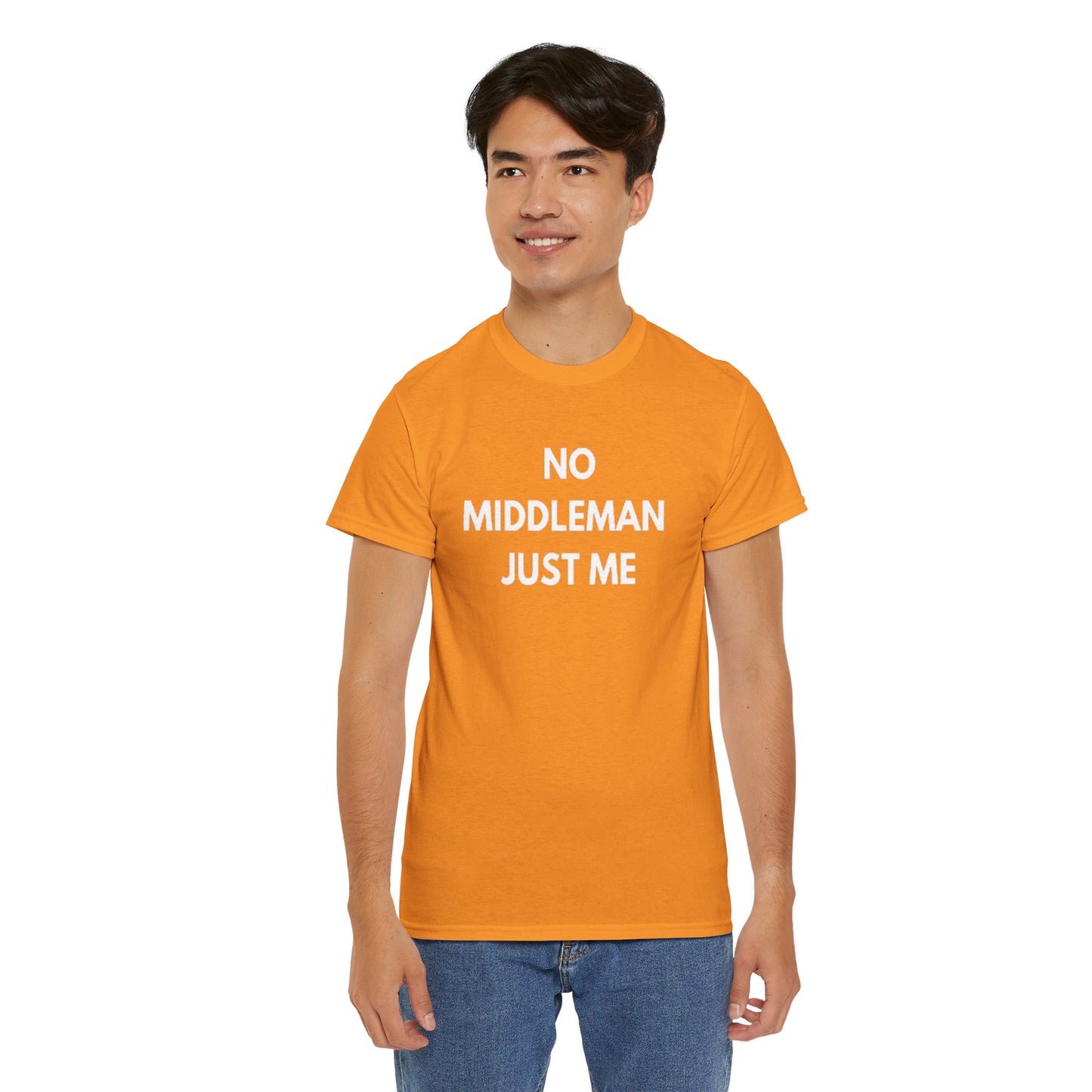 Unisex Tee - 'No Middleman Just Me' Statement Shirt, Casual Wear, Gift for Entrepreneurs, Summer Outfit, Everyday Style