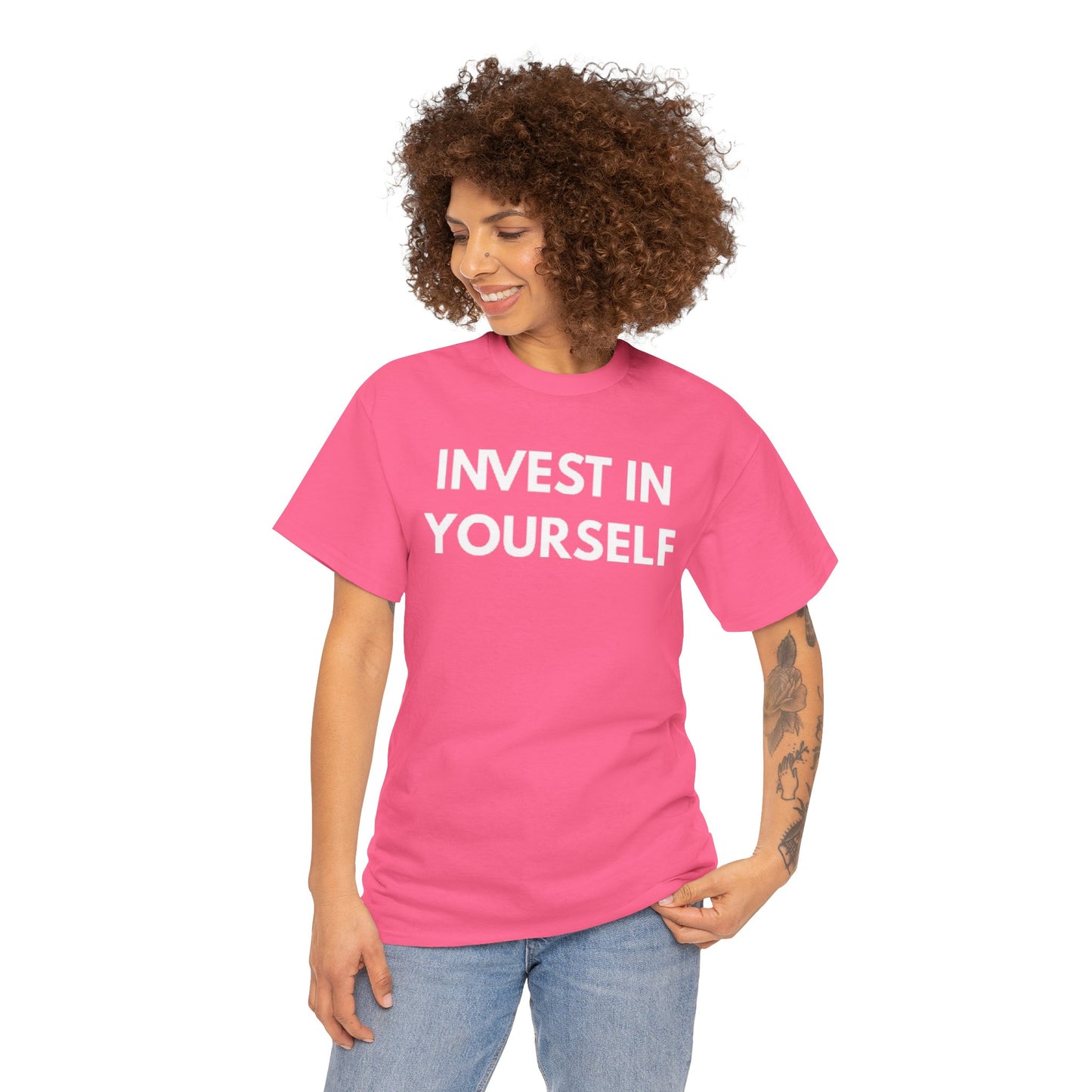 Empowering Message Tee - Invest in Yourself, Motivational Shirt, Unisex Cotton Tee, Gift for Entrepreneurs, Self-Care Apparel, Daily [...]
