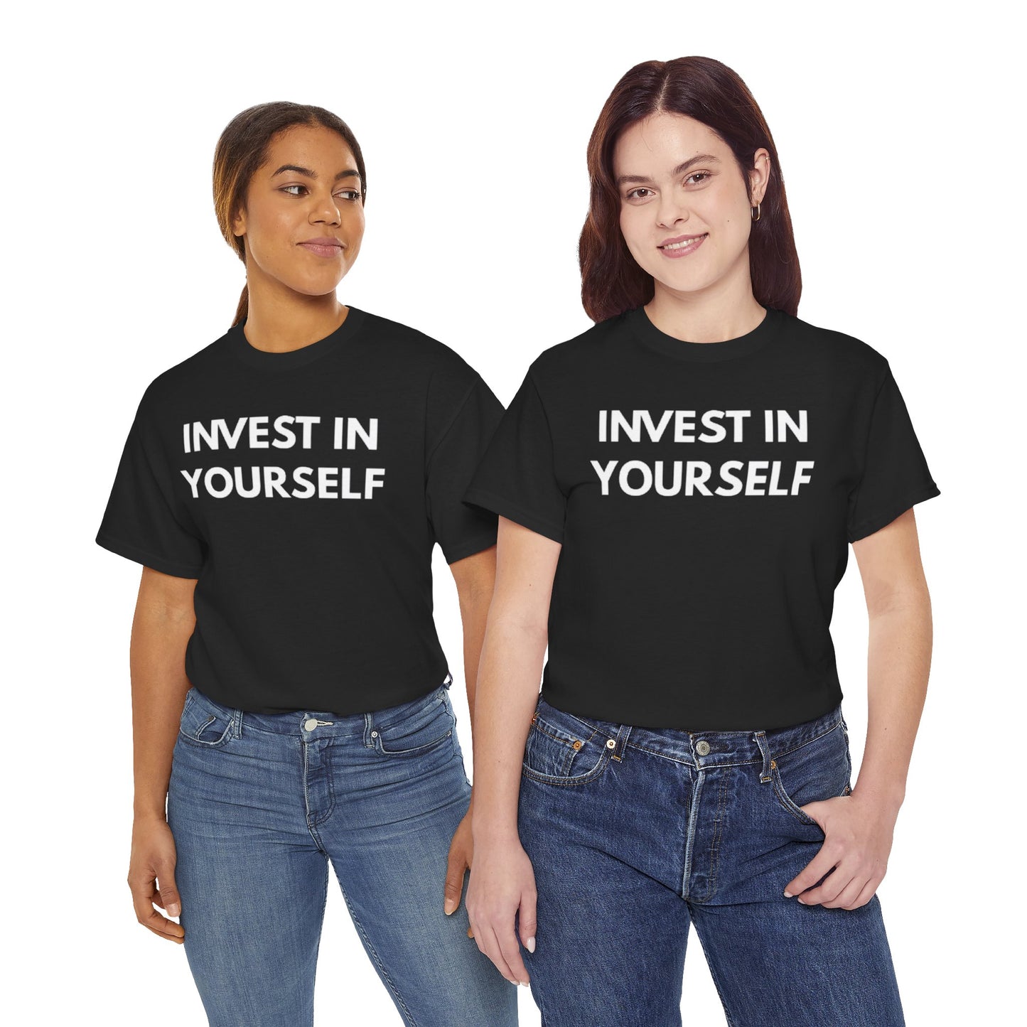 Empowering Message Tee - Invest in Yourself, Motivational Shirt, Unisex Cotton Tee, Gift for Entrepreneurs, Self-Care Apparel, Daily [...]