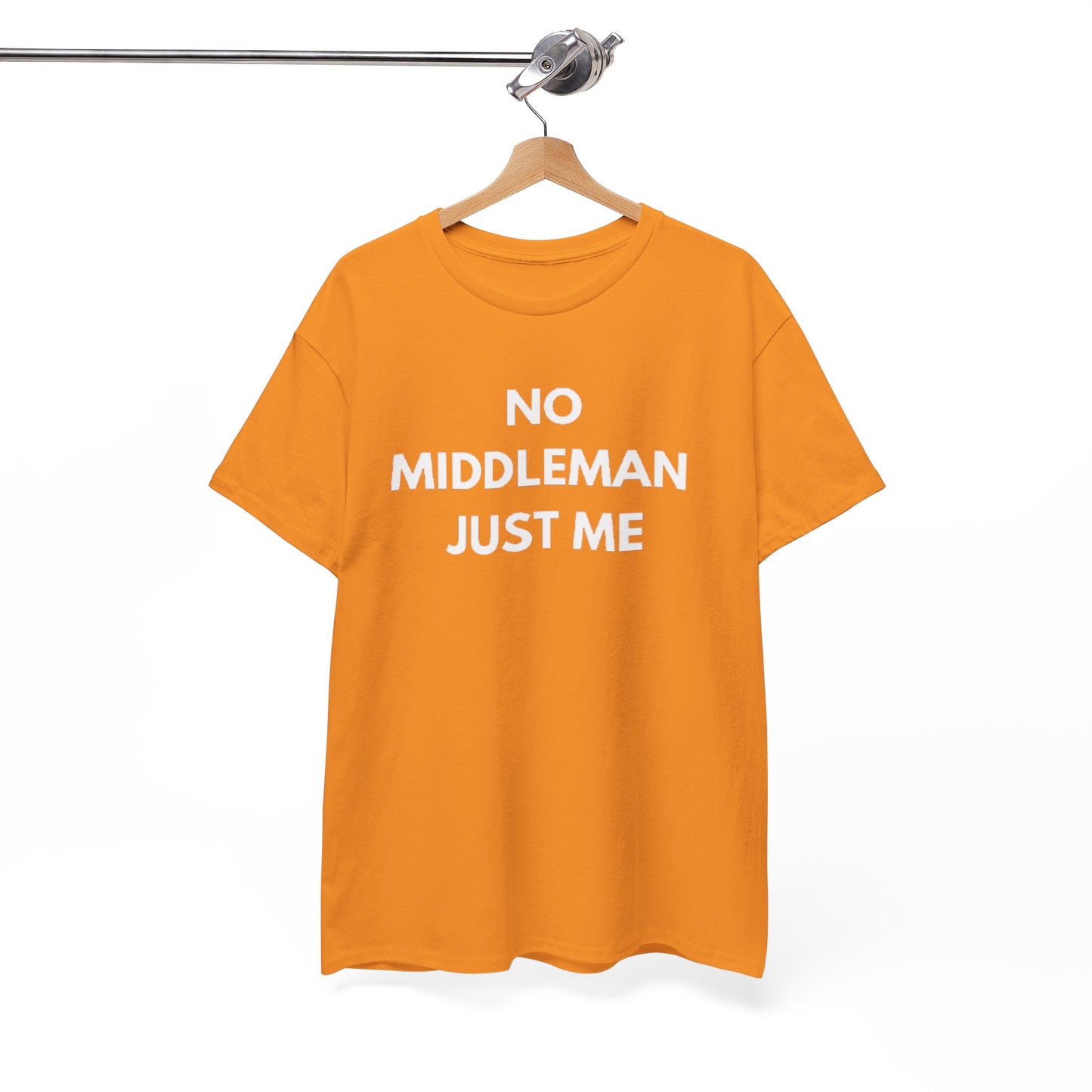 Unisex Tee - 'No Middleman Just Me' Statement Shirt, Casual Wear, Gift for Entrepreneurs, Summer Outfit, Everyday Style