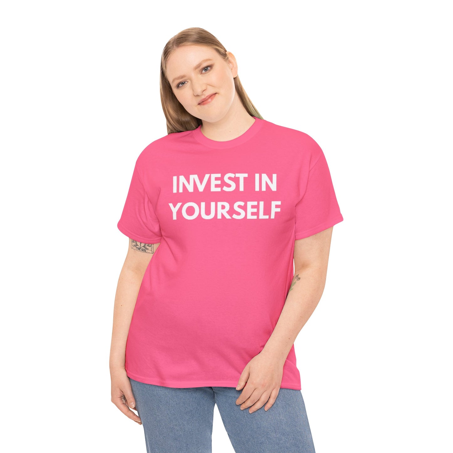 Empowering Message Tee - Invest in Yourself, Motivational Shirt, Unisex Cotton Tee, Gift for Entrepreneurs, Self-Care Apparel, Daily [...]