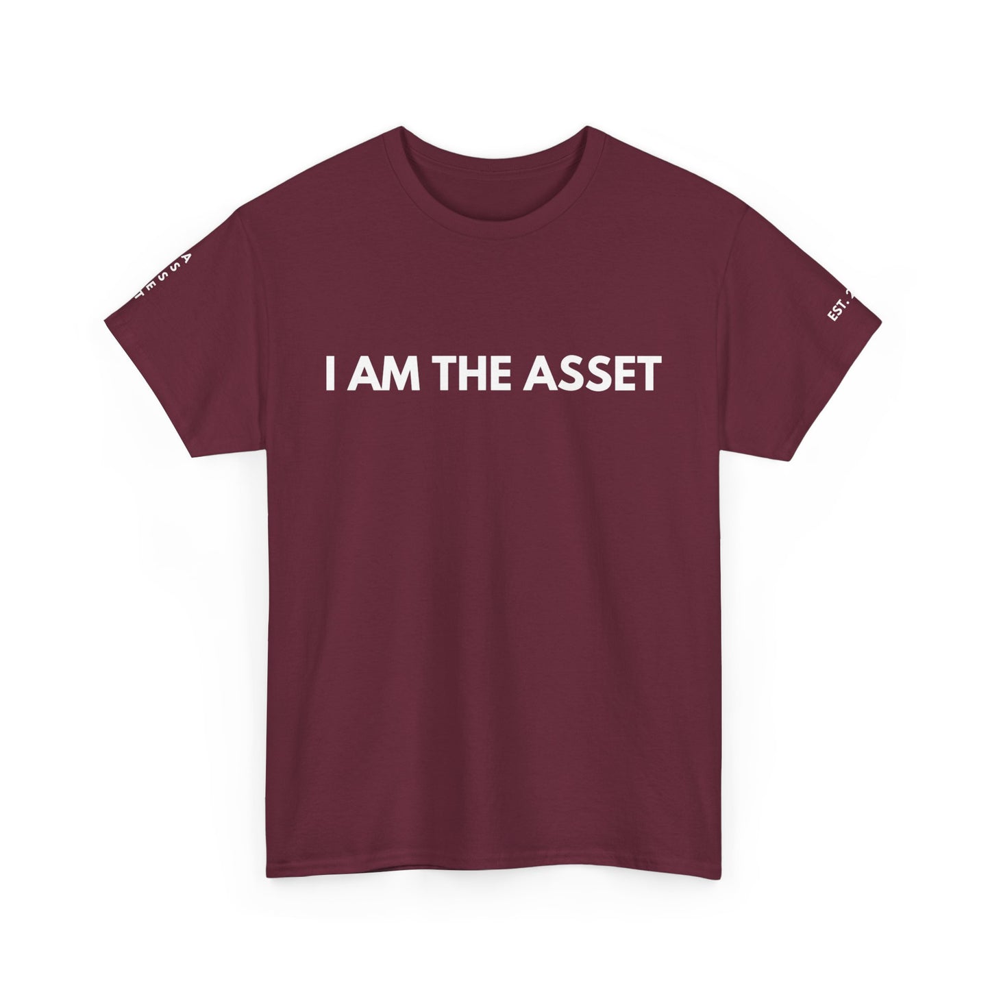 Empowering Statement Tee - I AM THE ASSET, Unisex Cotton Shirt for Motivation, Gift for Entrepreneurs, Casual Wear