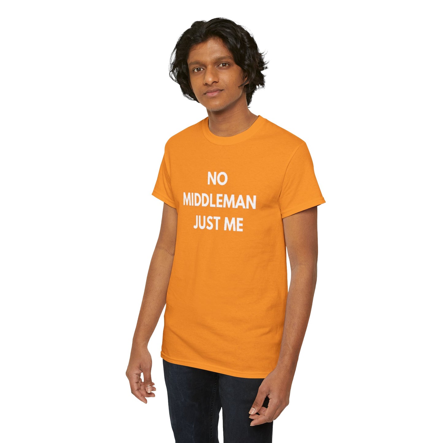 Unisex Tee - 'No Middleman Just Me' Statement Shirt, Casual Wear, Gift for Entrepreneurs, Summer Outfit, Everyday Style