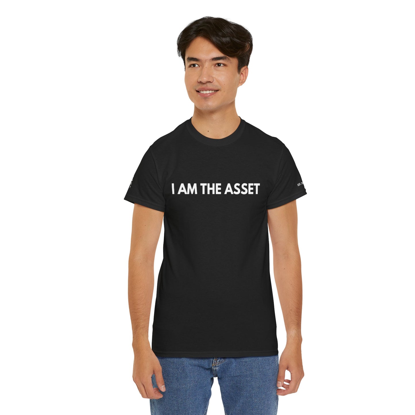Empowering Statement Tee - I AM THE ASSET, Unisex Cotton Shirt for Motivation, Gift for Entrepreneurs, Casual Wear
