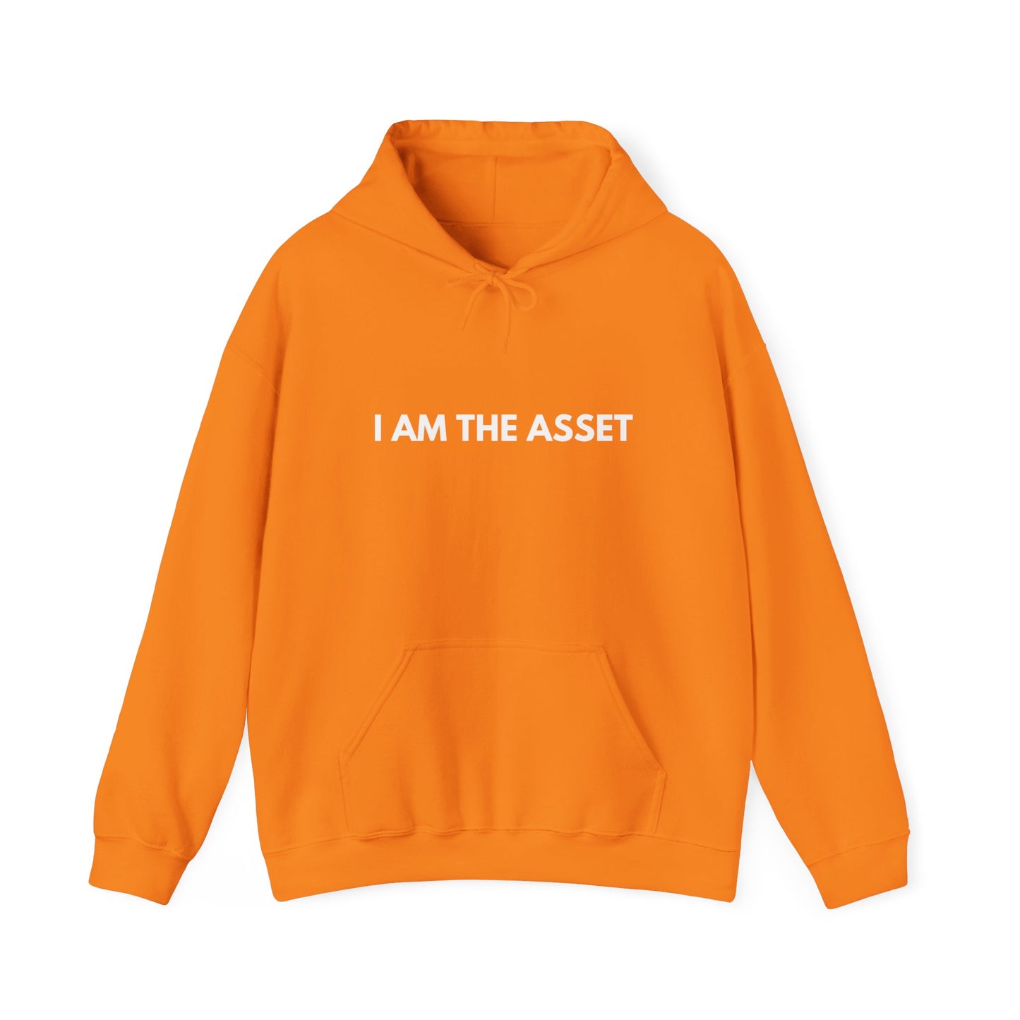 Unisex Heavy Blend Hoodie - "I AM THE ASSET" Cool Casual Sweatshirt, Gift for Entrepreneurs, Cozy Lounge Wear, Motivational Apparel, [...]