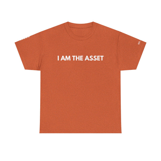 Empowering Statement Tee - I AM THE ASSET, Unisex Cotton Shirt for Motivation, Gift for Entrepreneurs, Casual Wear