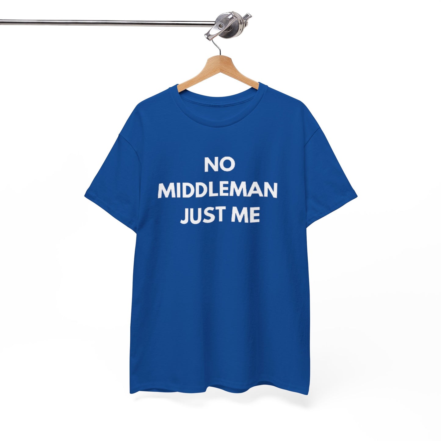 Unisex Tee - 'No Middleman Just Me' Statement Shirt, Casual Wear, Gift for Entrepreneurs, Summer Outfit, Everyday Style