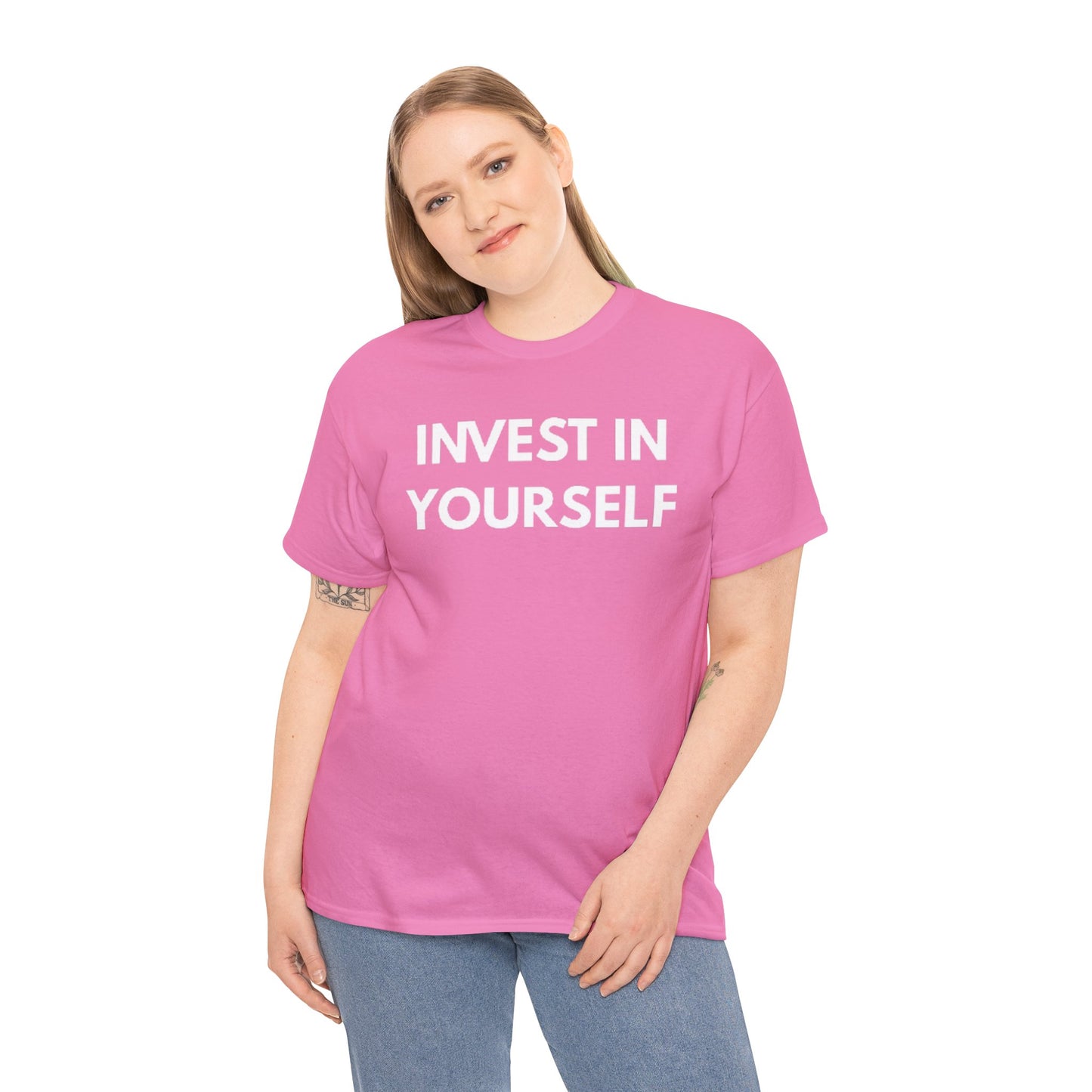 Empowering Message Tee - Invest in Yourself, Motivational Shirt, Unisex Cotton Tee, Gift for Entrepreneurs, Self-Care Apparel, Daily [...]
