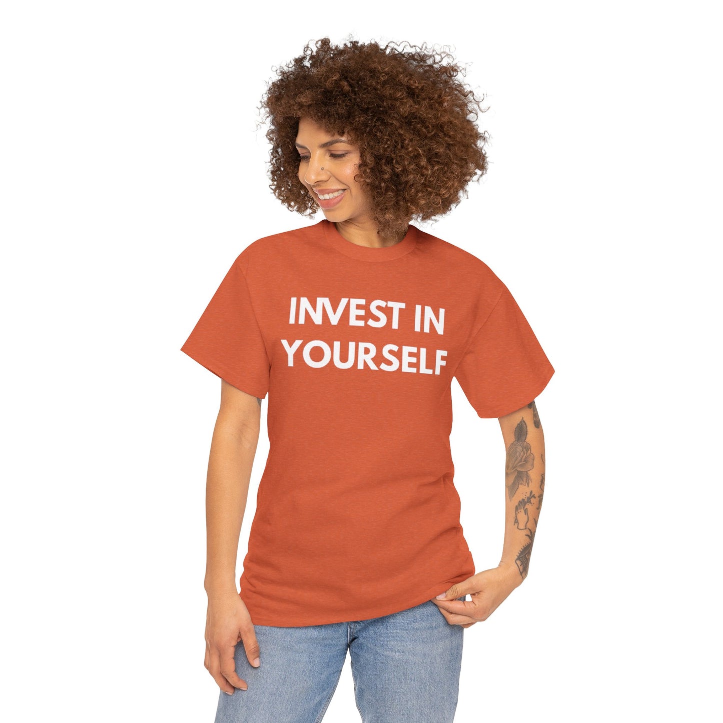 Empowering Message Tee - Invest in Yourself, Motivational Shirt, Unisex Cotton Tee, Gift for Entrepreneurs, Self-Care Apparel, Daily [...]