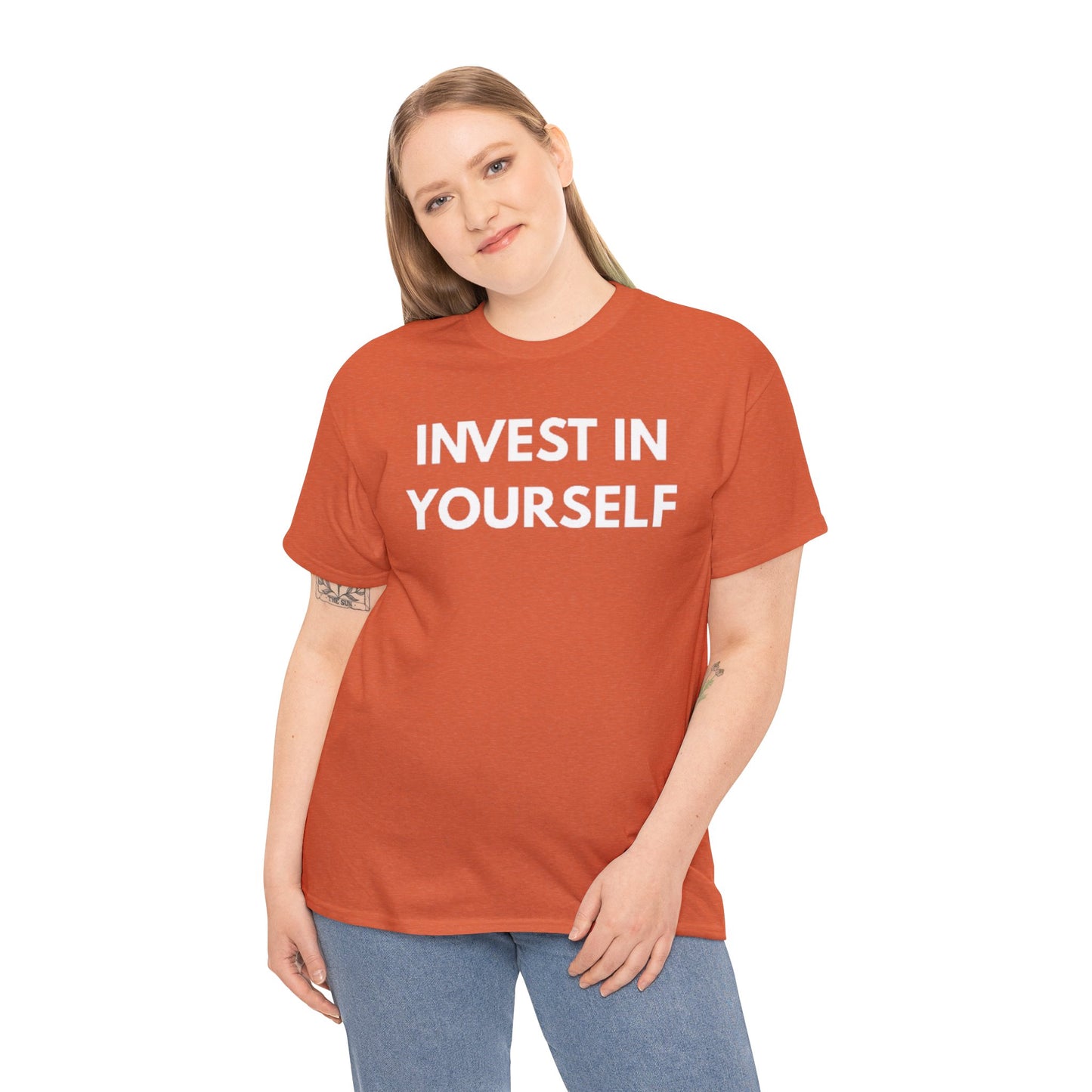 Empowering Message Tee - Invest in Yourself, Motivational Shirt, Unisex Cotton Tee, Gift for Entrepreneurs, Self-Care Apparel, Daily [...]