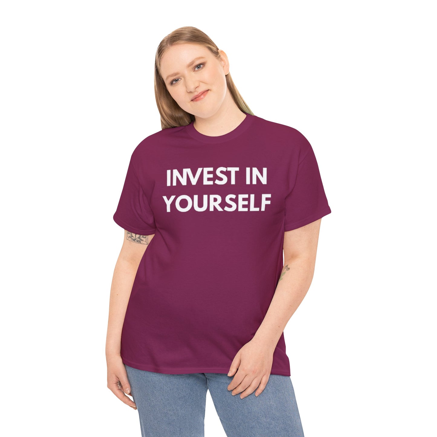 Empowering Message Tee - Invest in Yourself, Motivational Shirt, Unisex Cotton Tee, Gift for Entrepreneurs, Self-Care Apparel, Daily [...]