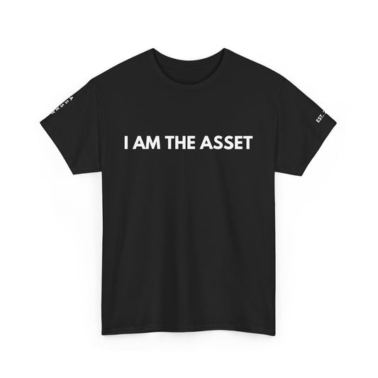 Empowering Statement Tee - I AM THE ASSET, Unisex Cotton Shirt for Motivation, Gift for Entrepreneurs, Casual Wear