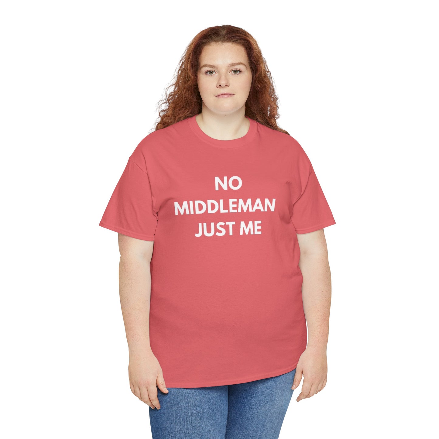 Unisex Tee - 'No Middleman Just Me' Statement Shirt, Casual Wear, Gift for Entrepreneurs, Summer Outfit, Everyday Style