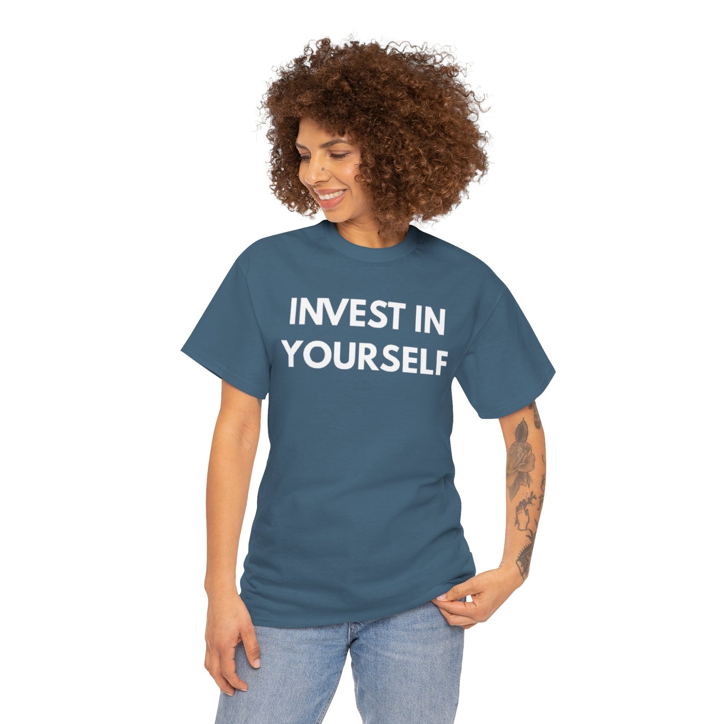 Empowering Message Tee - Invest in Yourself, Motivational Shirt, Unisex Cotton Tee, Gift for Entrepreneurs, Self-Care Apparel, Daily [...]